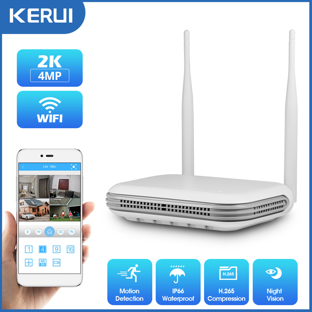 Nvr Kit 8 Channel - KERUI 2K 4MP Outdoor Full HD
