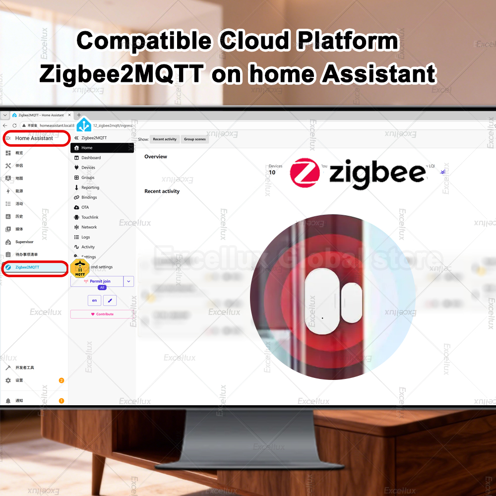 Zigbee 3.0 Door Window Sensor  - Home Security With Alarm ulasan dan harga