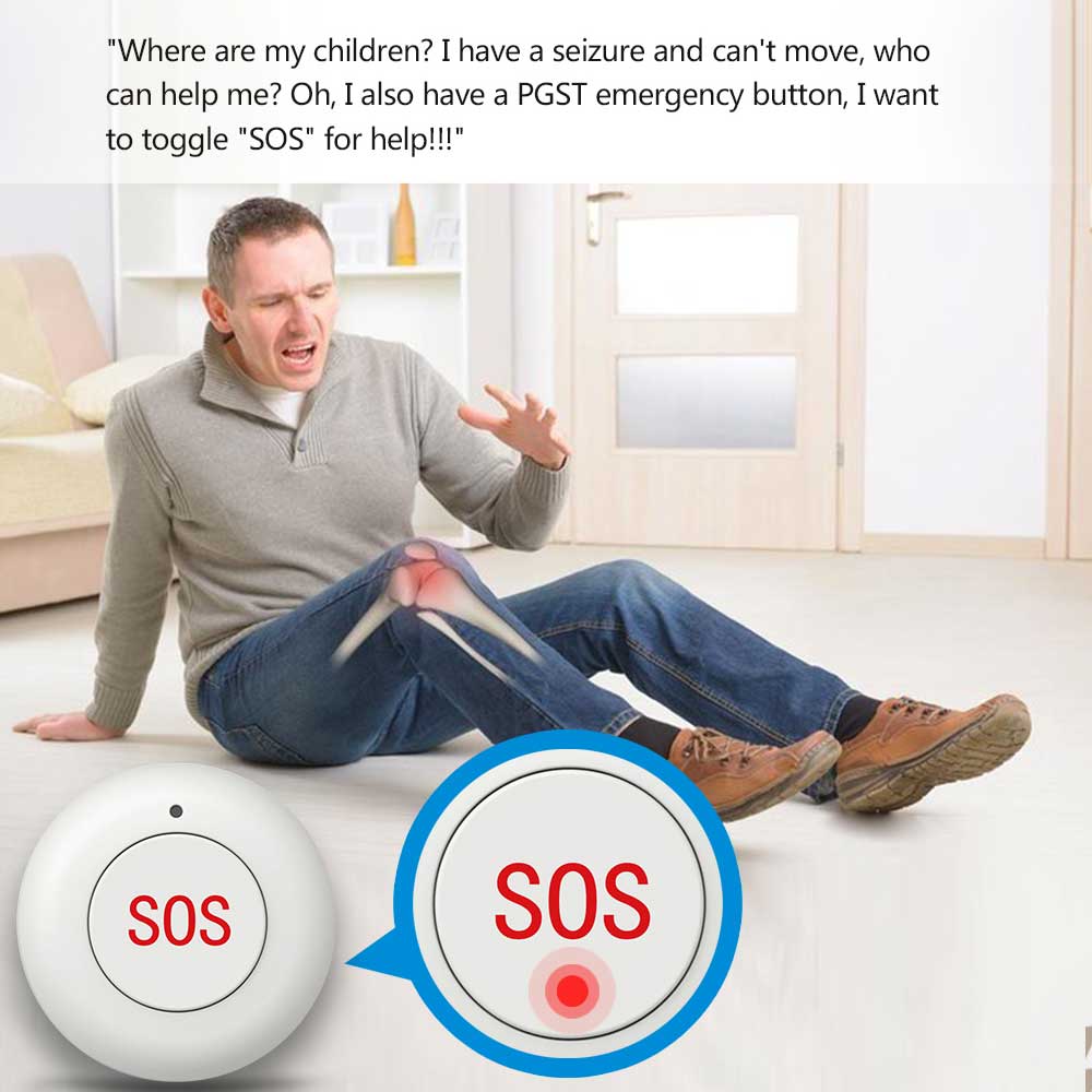 Wireless SOS Button Smart Home - Home Security Technology ulasan dan harga