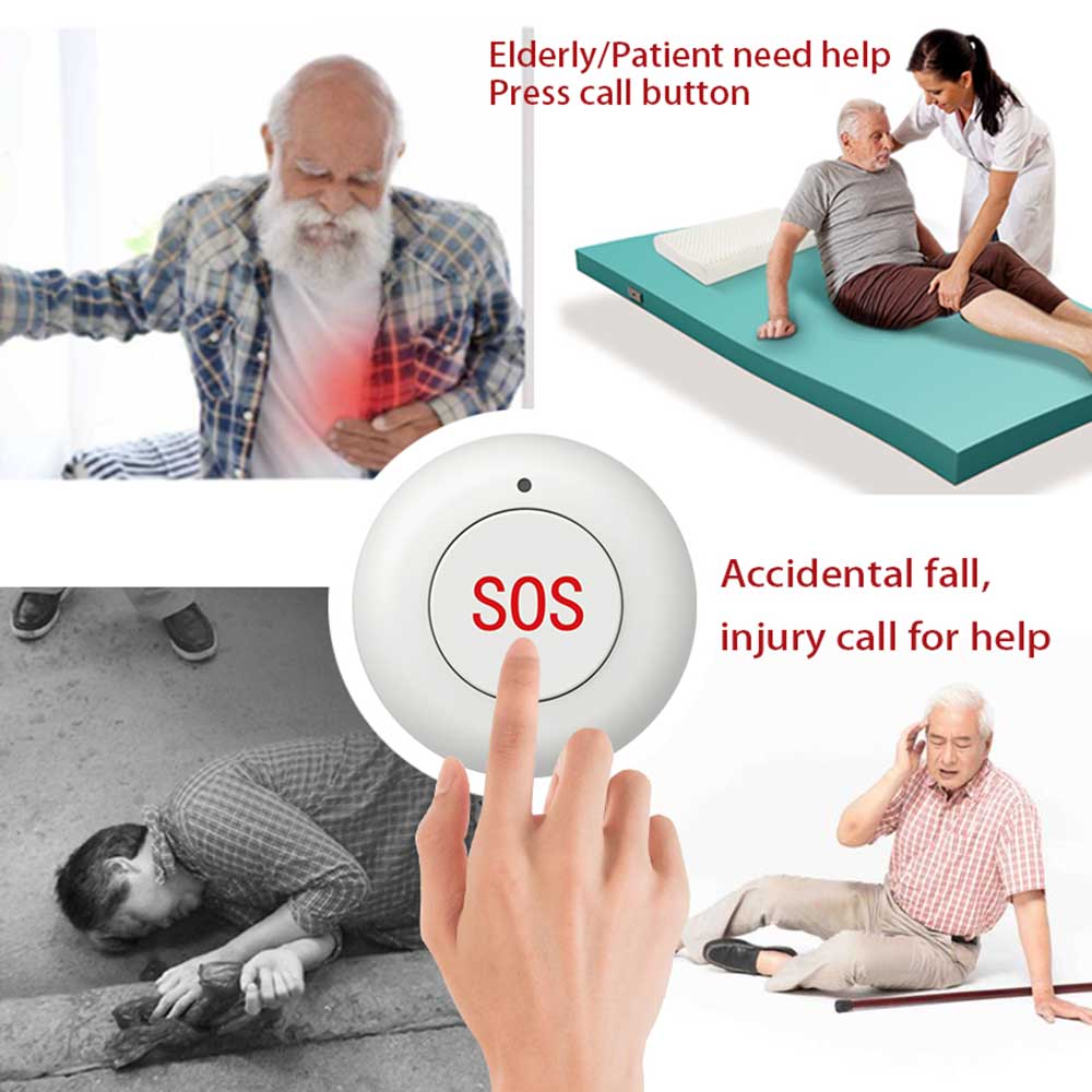Wireless SOS Button Smart Home - Home Security Technology ulasan dan harga