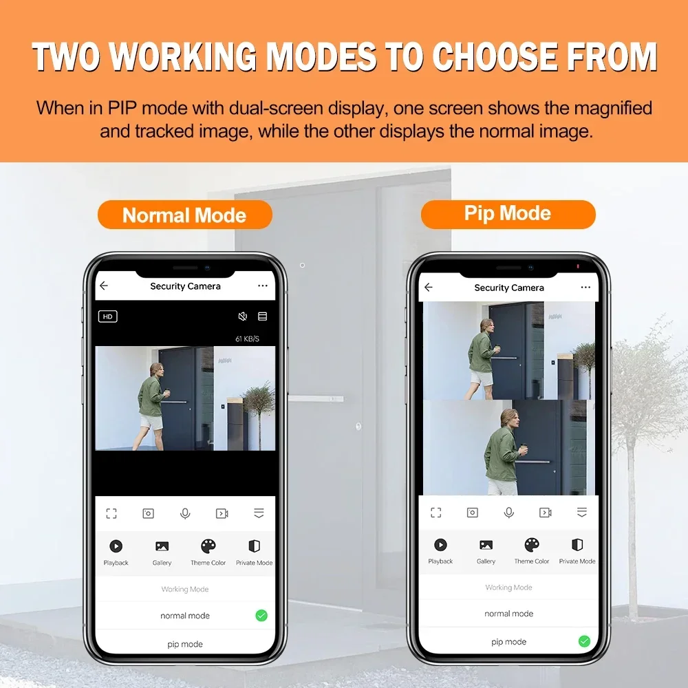 3MP HD 2.4G/5G WiFi Door Viewe - Home Security Front Door Camera ulasan dan harga