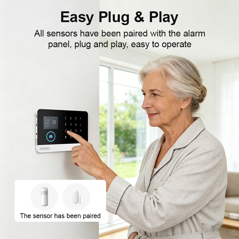 Smart Home WiFi GSM Alarm Syst - Home Security Front Door Camera ulasan dan harga