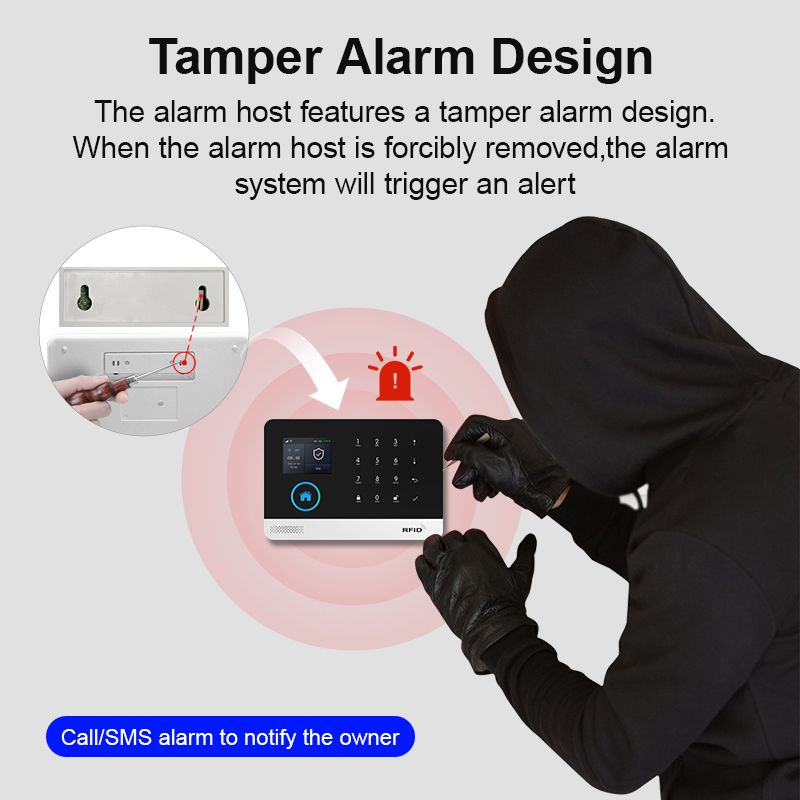 Smart Home WiFi GSM Alarm Syst - Home Security Front Door Camera ulasan dan harga