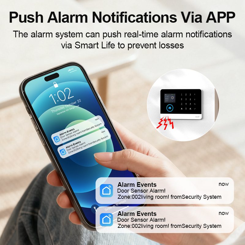 Smart Home WiFi GSM Alarm Syst - Home Security Front Door Camera ulasan dan harga
