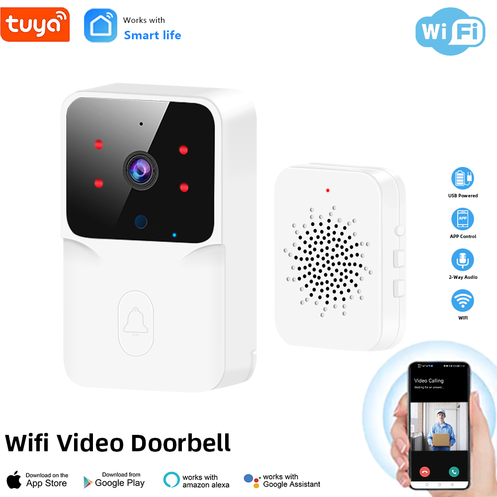 Tuya WiFi Video Doorbell Wirel - Home Security Front Door Camera ulasan dan harga