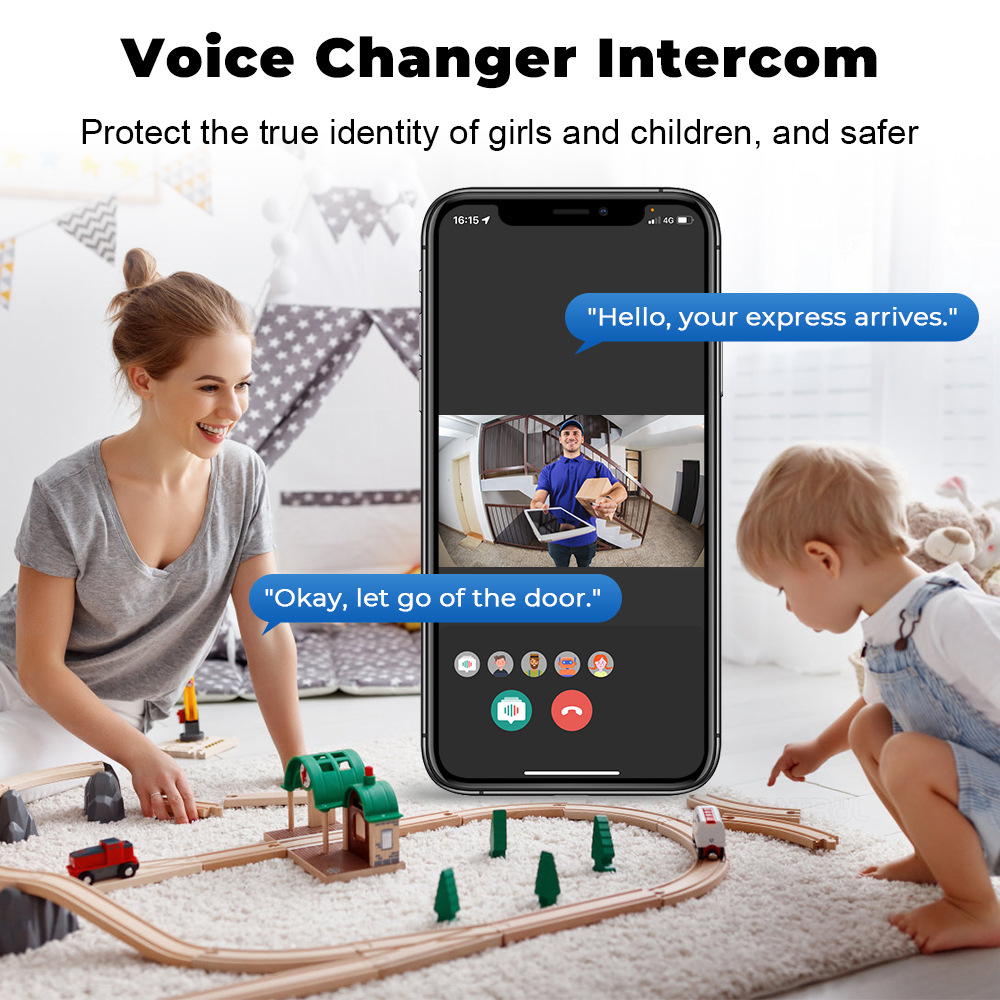 Tuya WiFi Video Doorbell Wirel - Home Security Front Door Camera ulasan dan harga