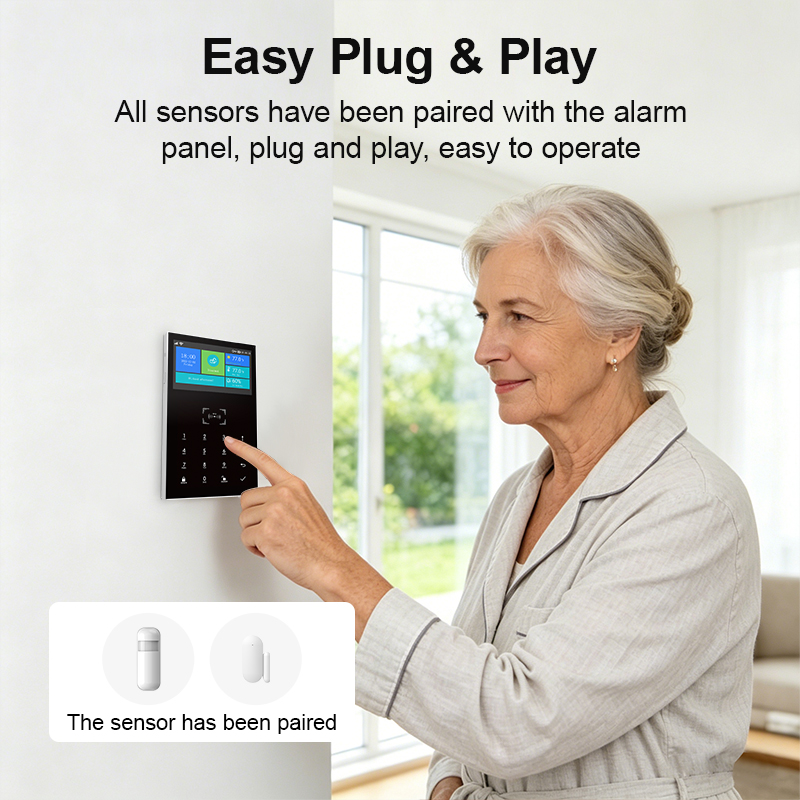 Smart Home Alarm System 2.4G W - Home Security No Monthly Fee ulasan dan harga