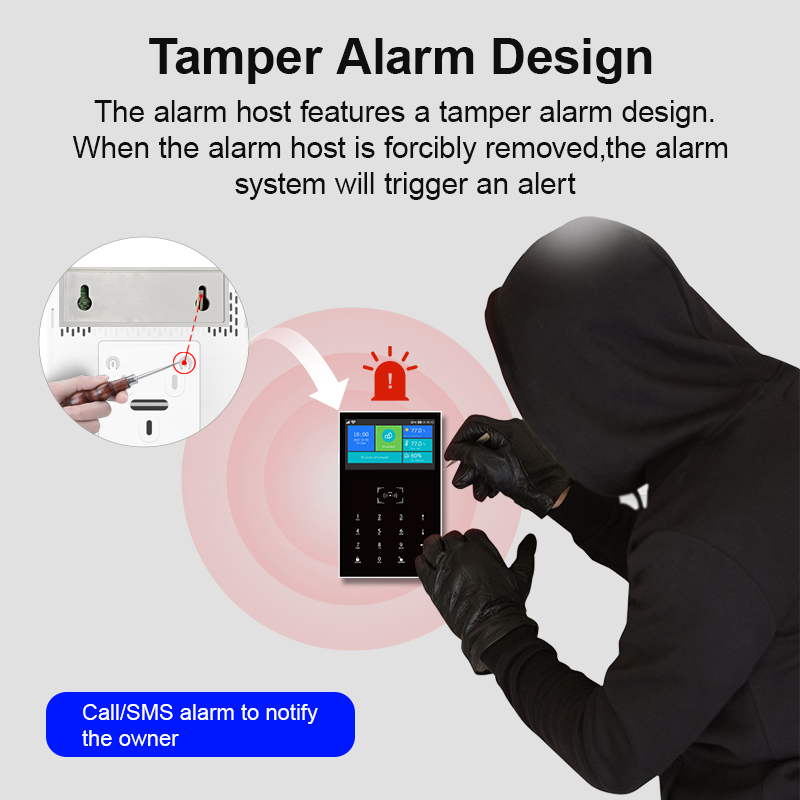 Smart Home Alarm System 2.4G W - Home Security No Monthly Fee ulasan dan harga