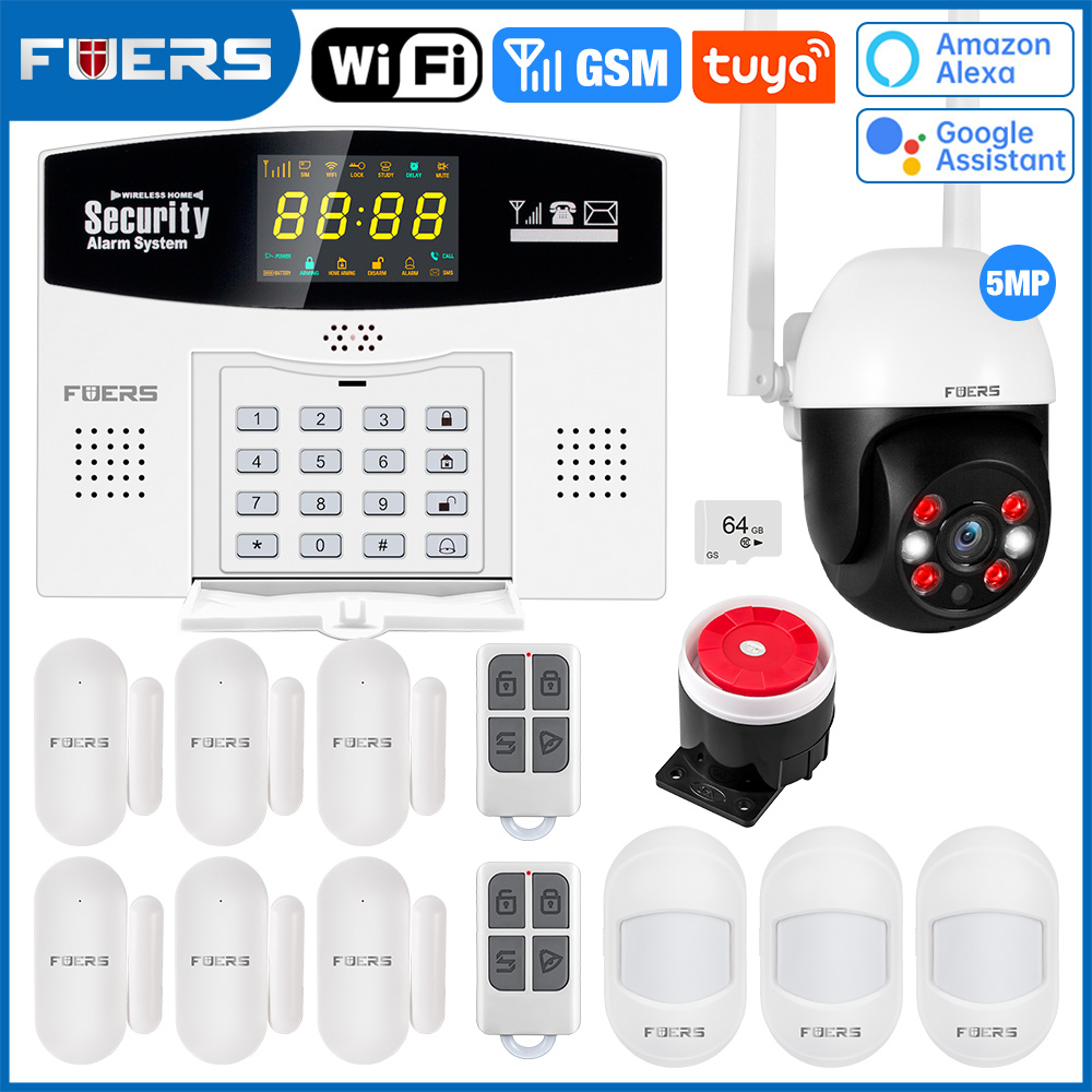 Fuers Tuya Smart Alarm System  - Home Security Front Door Camera ulasan dan harga