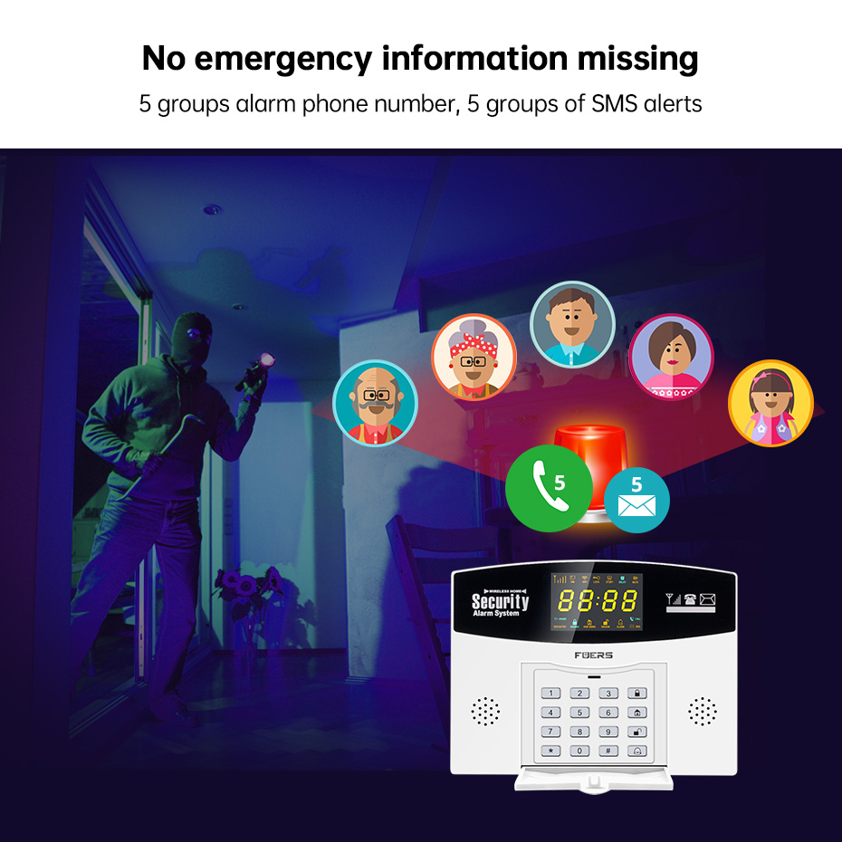 Fuers Tuya Smart Alarm System  - Home Security Front Door Camera ulasan dan harga