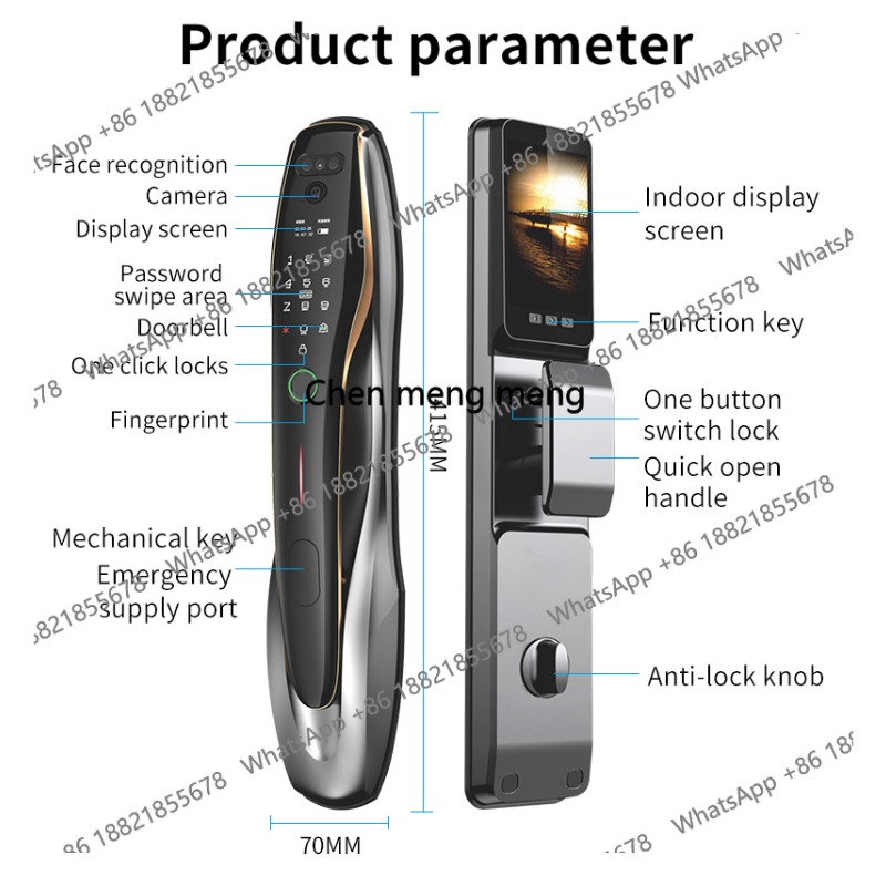 Security Fingerprint  Card Unl - Home Security Front Door Camera ulasan dan harga