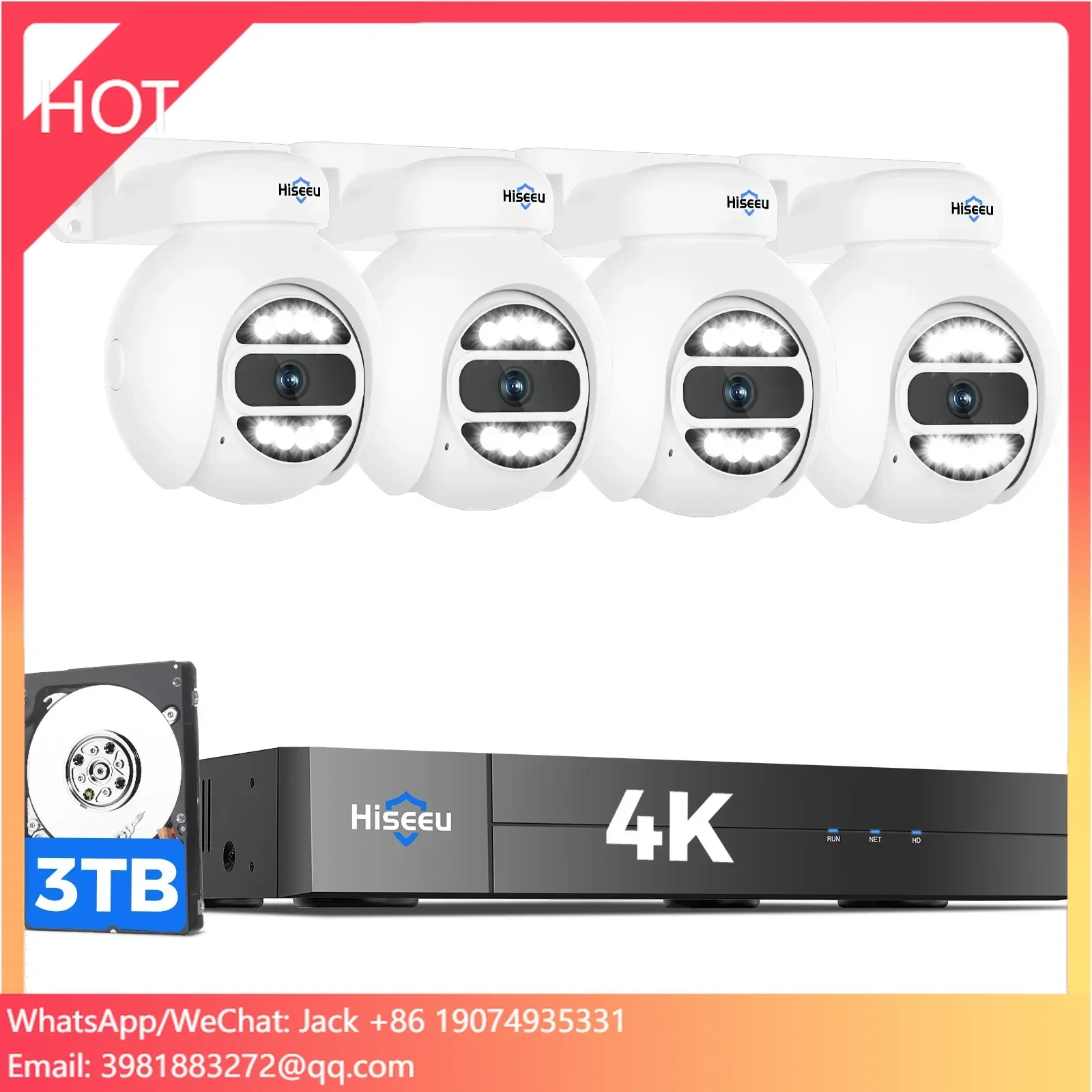 Hiseeu Automatic Tracking 5mp  - Home Security And Camera Systems ulasan dan harga