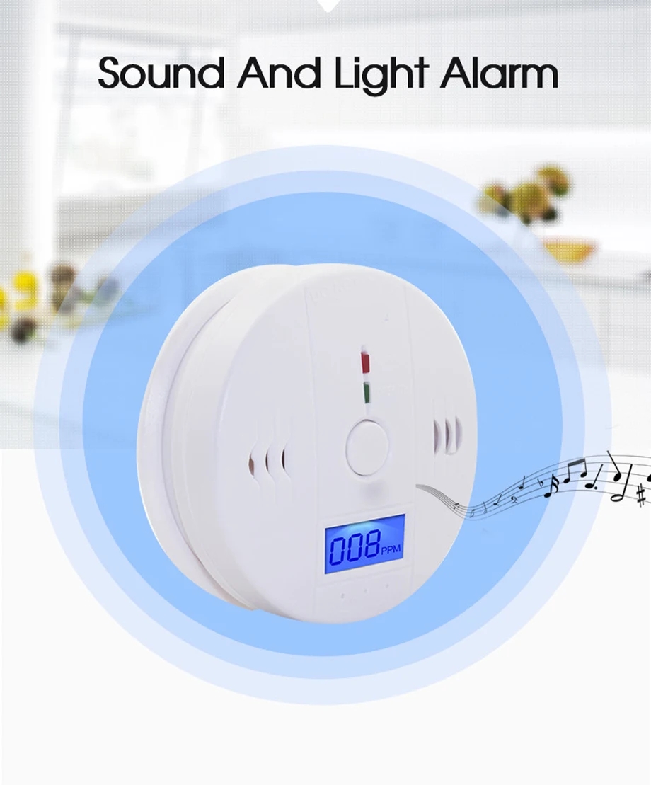 Co Ppm Detector Warning Siren  - Home Security With Alarm ulasan dan harga