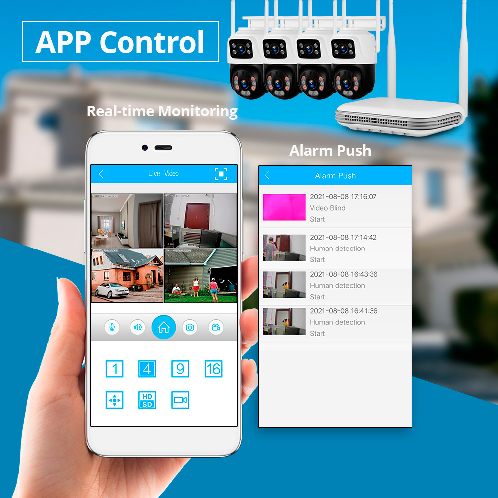 KERUI Waterproof 6MP HD Wirele - Home Security And Camera Systems ulasan dan harga