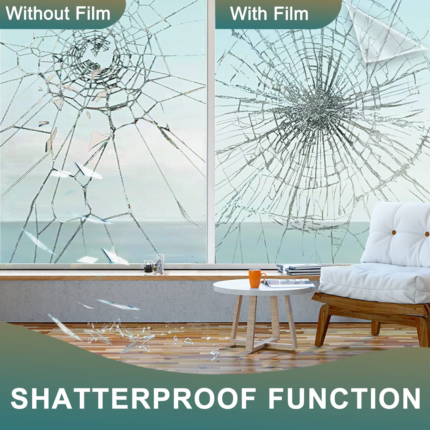 2/3/5/8m Clear Security and Sa - Home Security Film For Windows ulasan dan harga