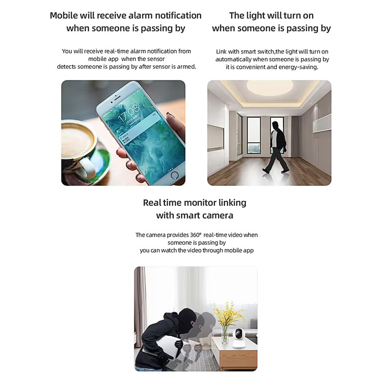 Smart PIR Motion Sensor WiFi Z - Home Security Technology ulasan dan harga