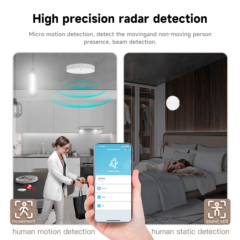 Tuya Zigbee 3.0 24GHz MmWave H - Home Security With Alarm ulasan dan harga