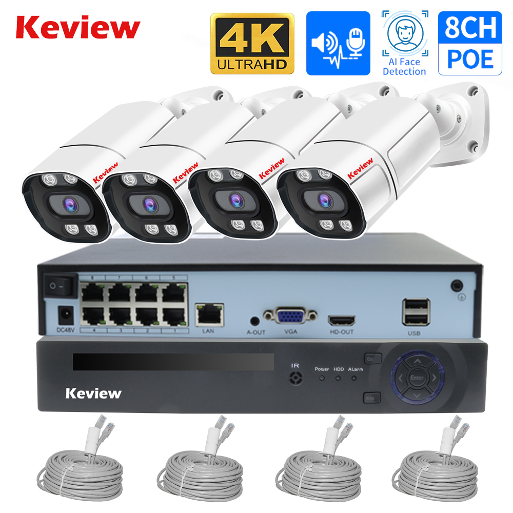4K 8MP 4MP 8CH POE IP Surveill - Nvr Kit 8 Channel ulasan dan harga