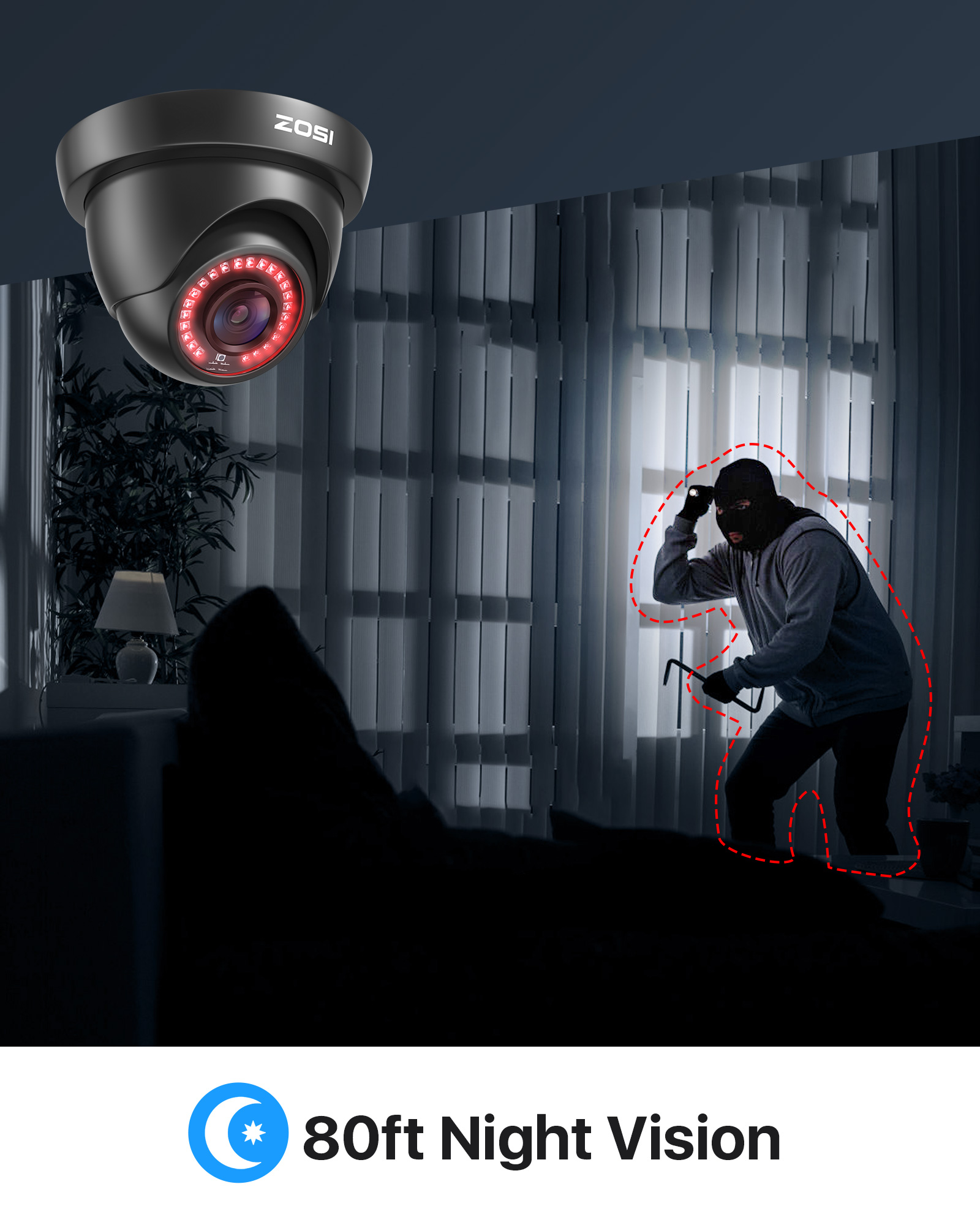 ZOSI 2.0MP HD 1080P CCTV Secur - Home Security And Camera Systems ulasan dan harga