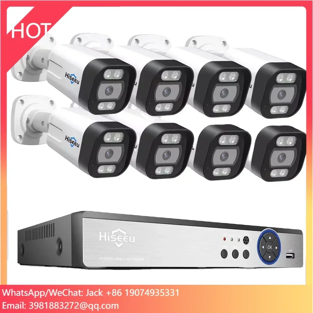 Hiseeu 4K 8channel 8mp Outdoor - Nvr Kit 8 Channel ulasan dan harga