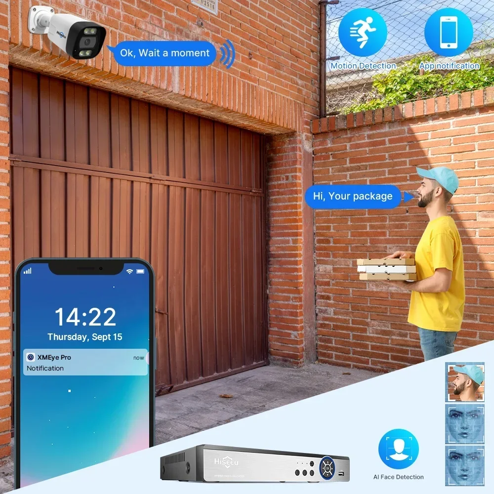 Hiseeu 4K 8channel 8mp Outdoor - Nvr Kit 8 Channel ulasan dan harga
