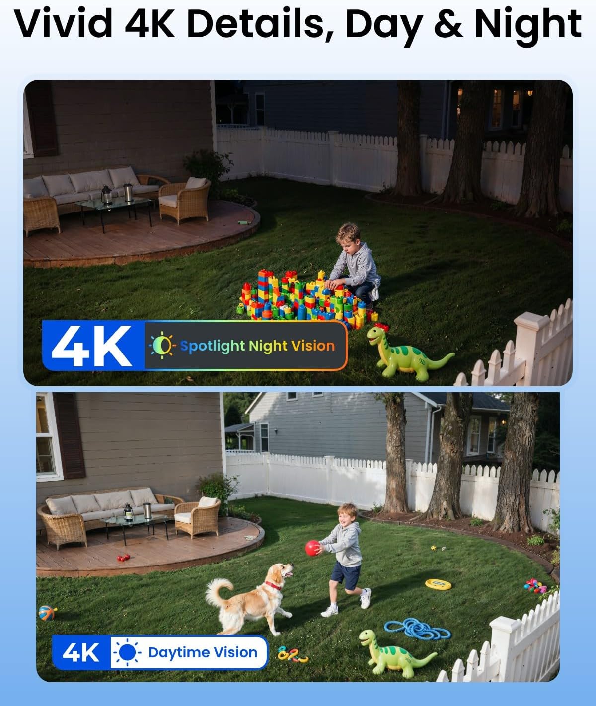 4K Wireless Outdoor Solar Secu - Home Security No Monthly Fee ulasan dan harga