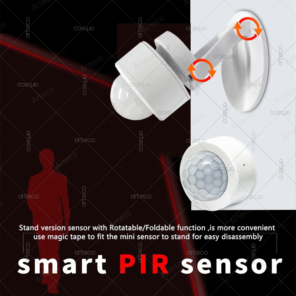 Zigbee 3.0 Mini PIR Motion Sen - Home Security With Alarm ulasan dan harga