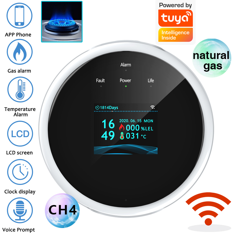 2.4G WiFi Gas Alarm Sensor Com - Home Security Technology ulasan dan harga