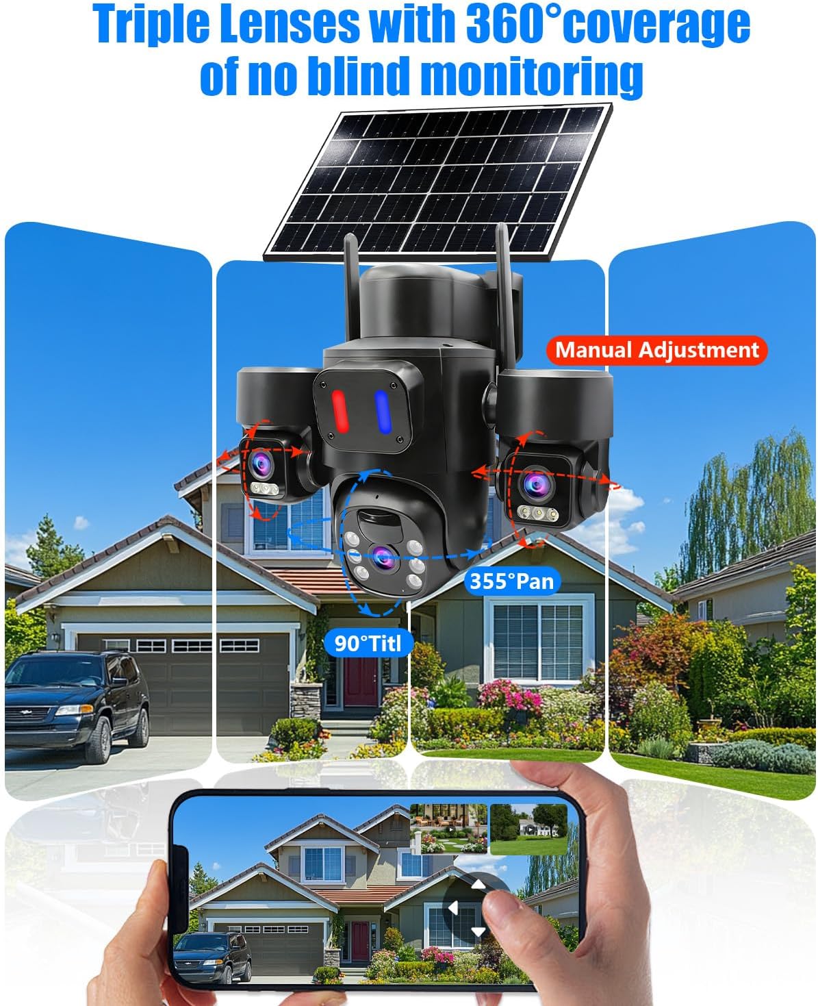 Outdoor Solar Security Camera  - Home Security No Monthly Fee ulasan dan harga