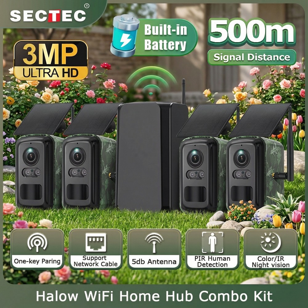 SECTEC HomeBase 4 Camouflage S - Home Security No Monthly Fee ulasan dan harga