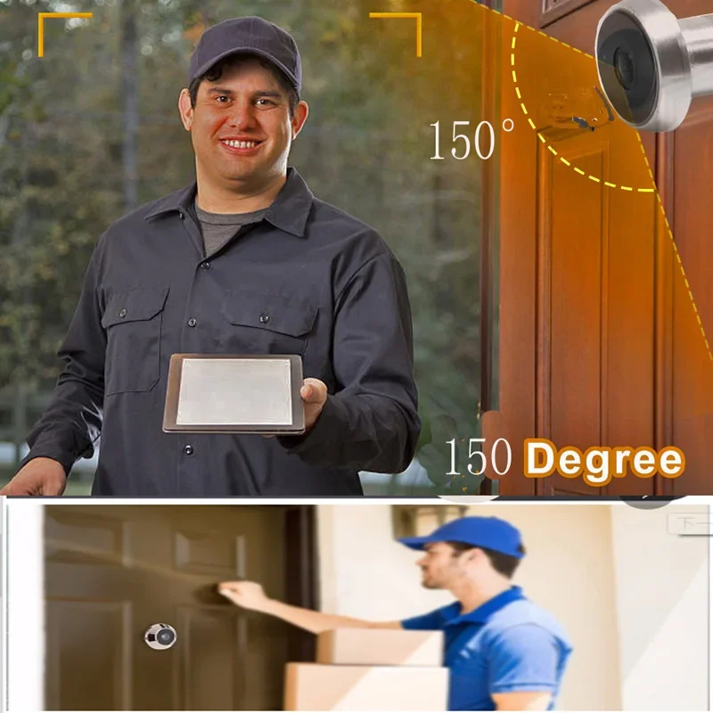 V380 2.4G  WiFi IR Door Eye Ca - Home Security Front Door Camera ulasan dan harga