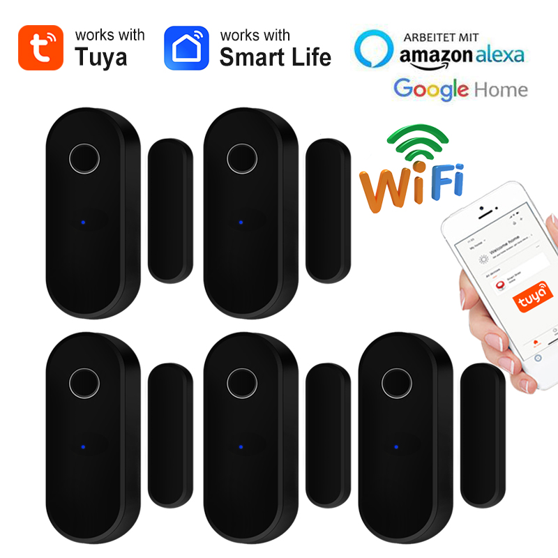 Tuya WiFi Door Open Close Dete - Home Security Technology ulasan dan harga