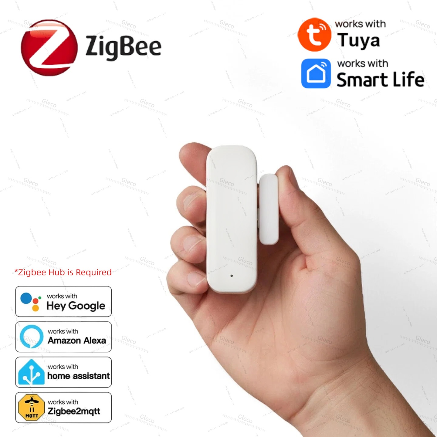 Tuya Zigbee Door Window Sensor - Home Security Technology ulasan dan harga