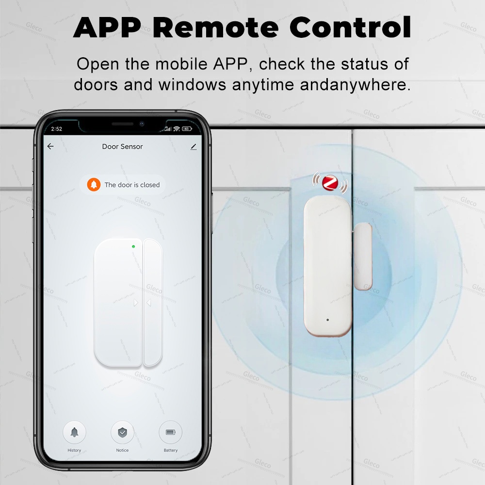 Tuya Zigbee Door Window Sensor - Home Security Technology ulasan dan harga