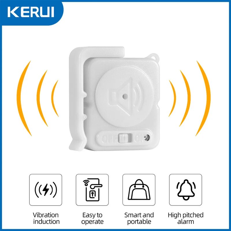 KERUI Wireless Vibration Alarm - Home Security With Alarm ulasan dan harga