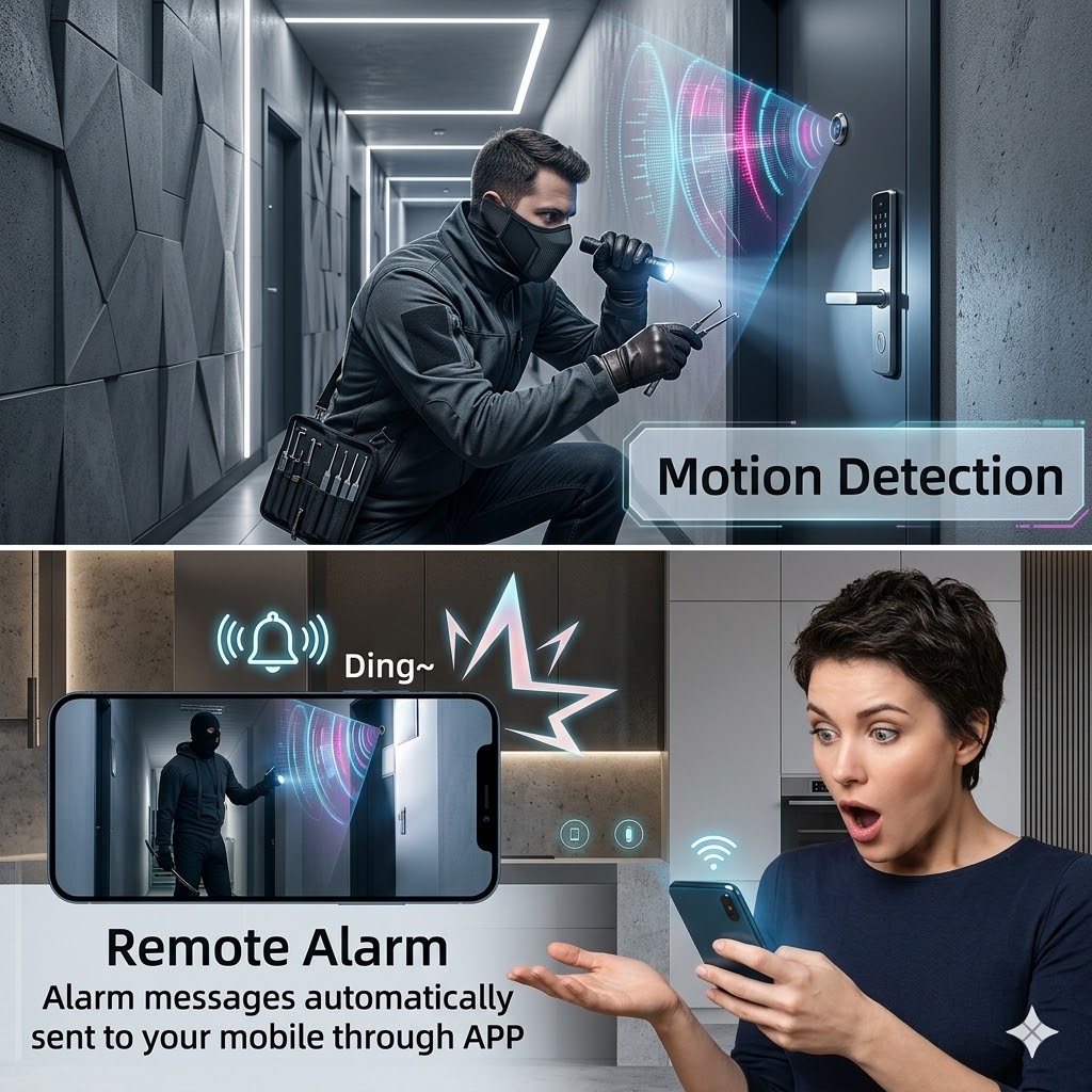 180° 3MP 2K Peephole Camera,5G - Home Security Front Door Camera ulasan dan harga